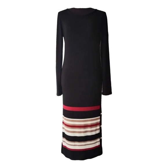 Massimo Dutti midi stripe button dress Medium - Picture 2 of 6